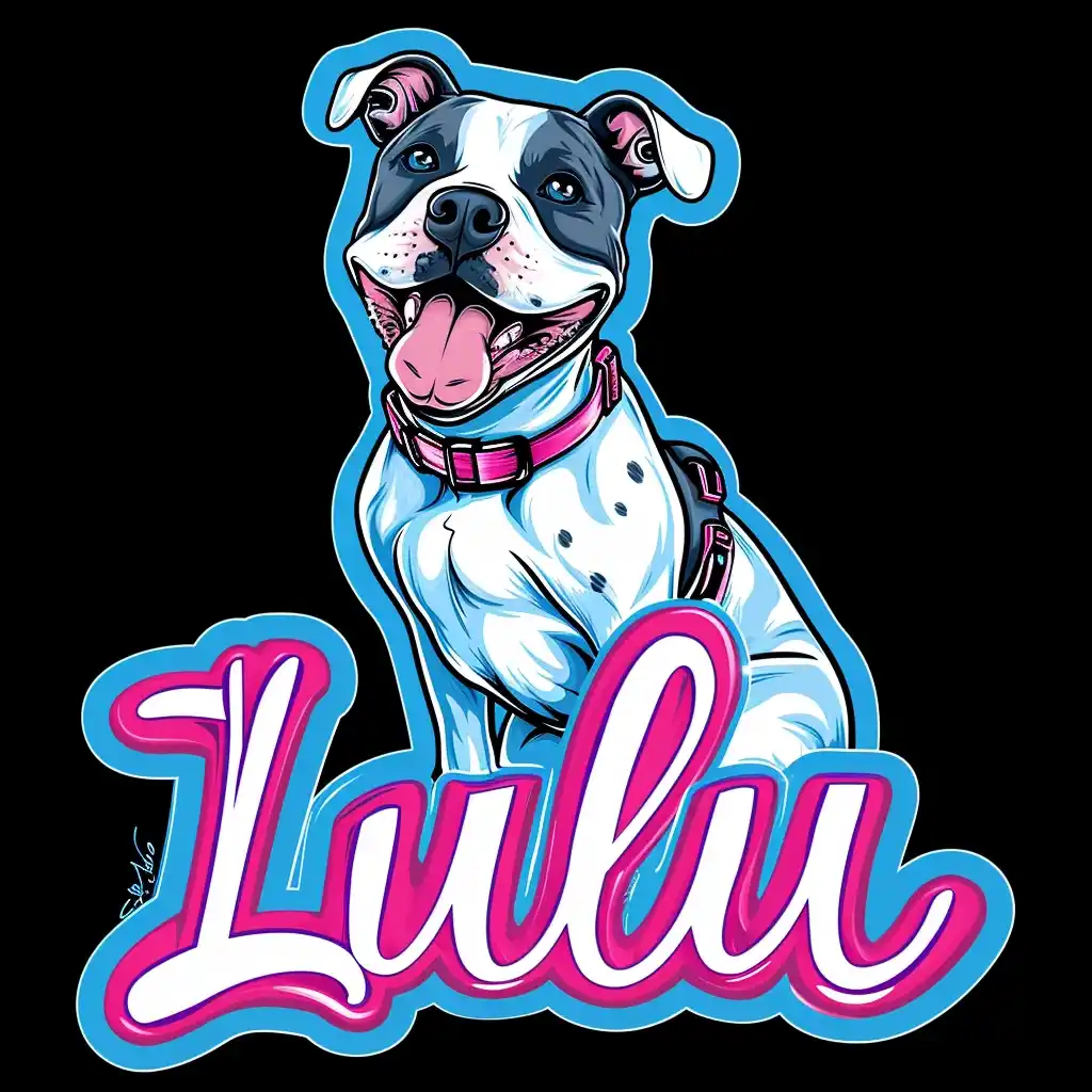 Vibrant Lulu Sticker