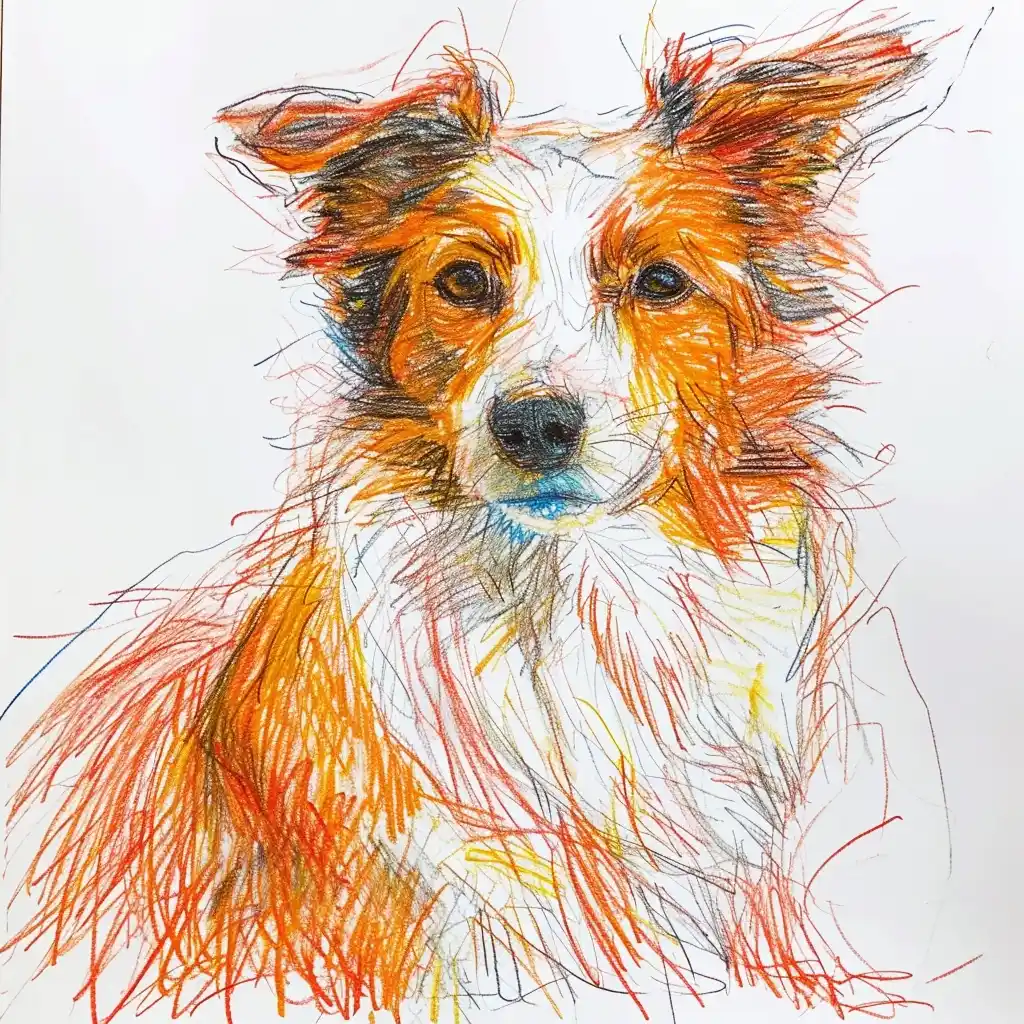 Juvenile Collie Sketch