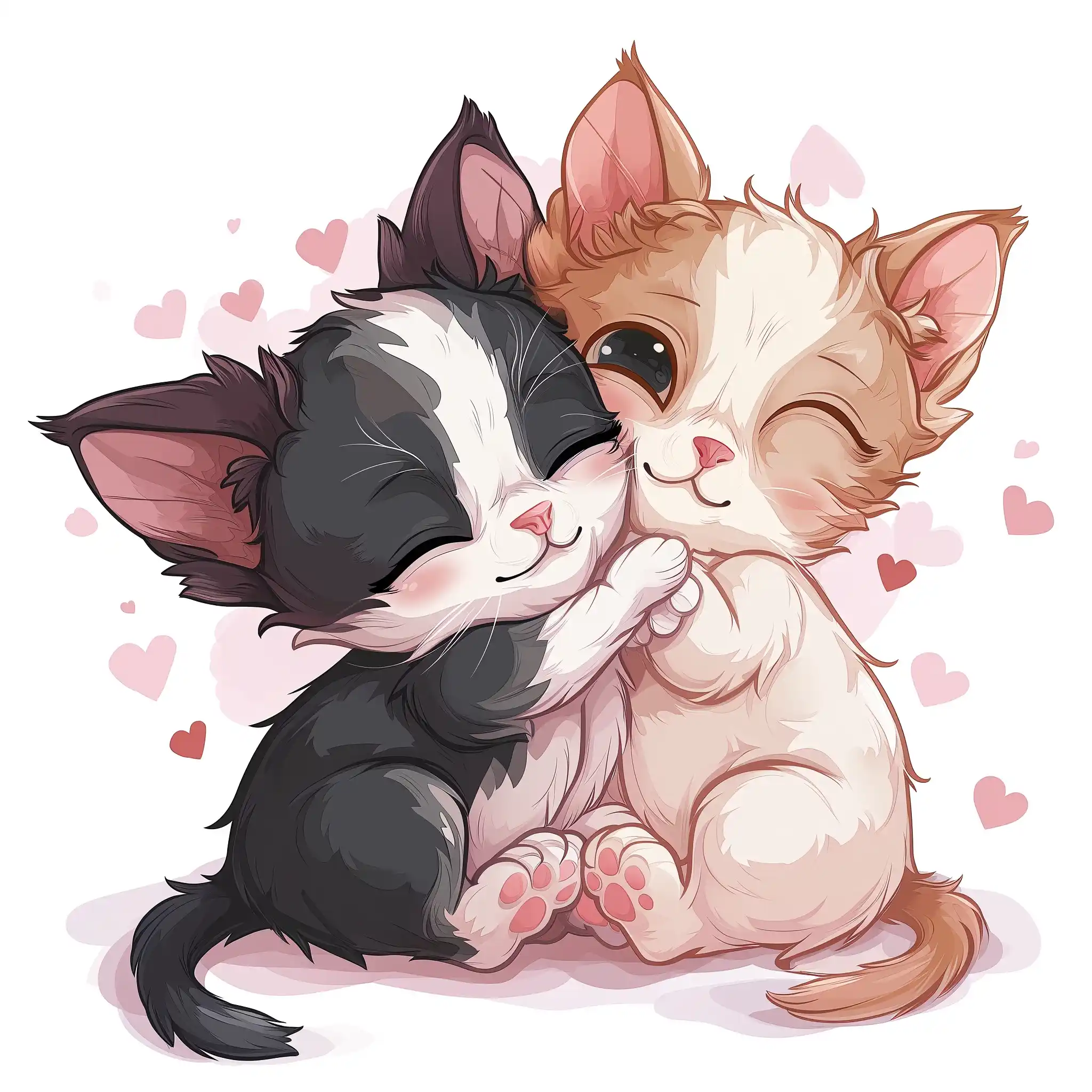 Chibi Kittens Valentines Anime