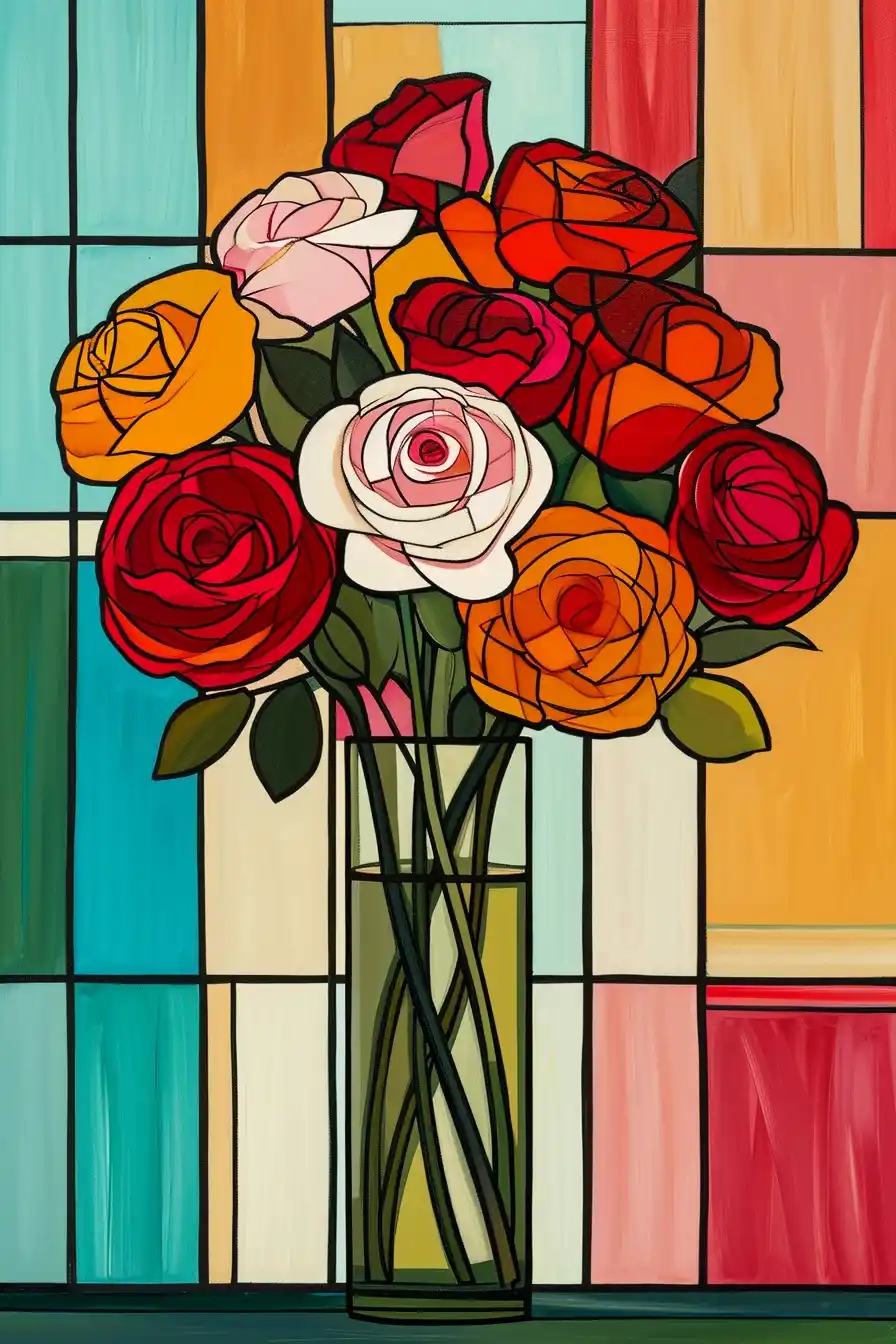 Picassos Rose Vase