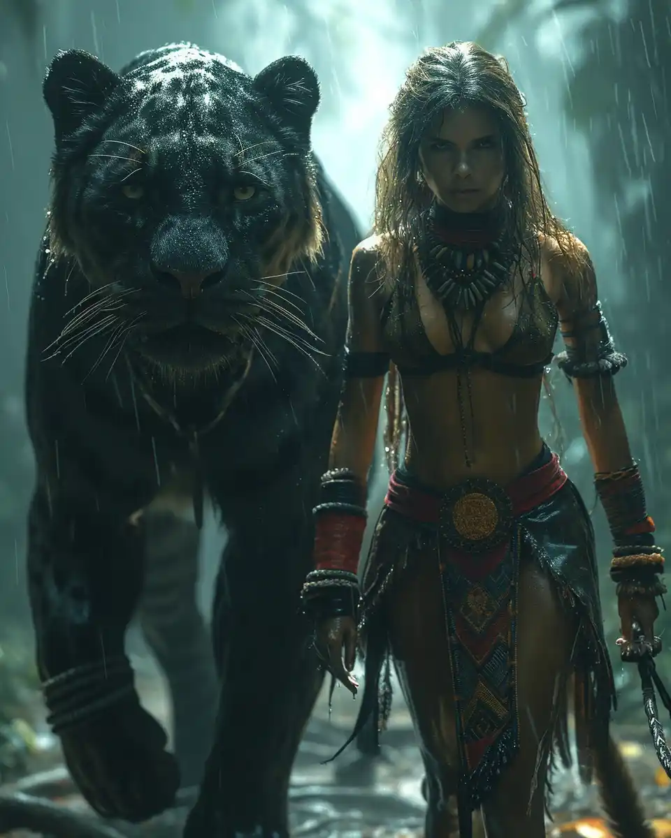 Hyperrealistic Amazon Panther