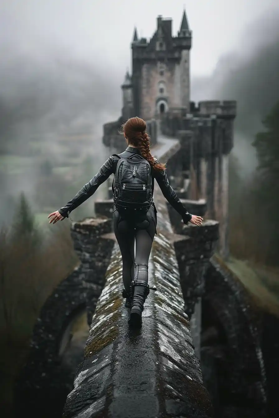 Warrior on Stone Bridge