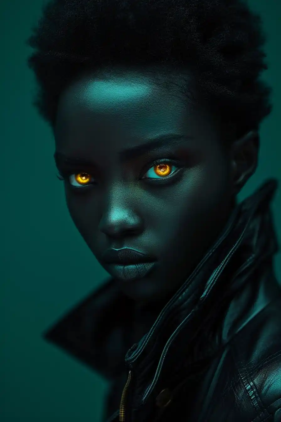 Glowing Eyes in Darkness
