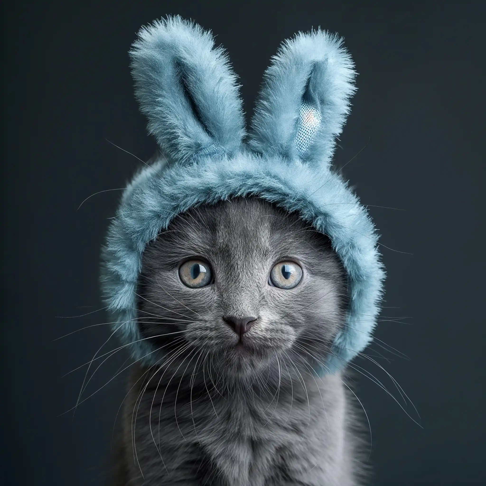 Stylized Blue Kitten