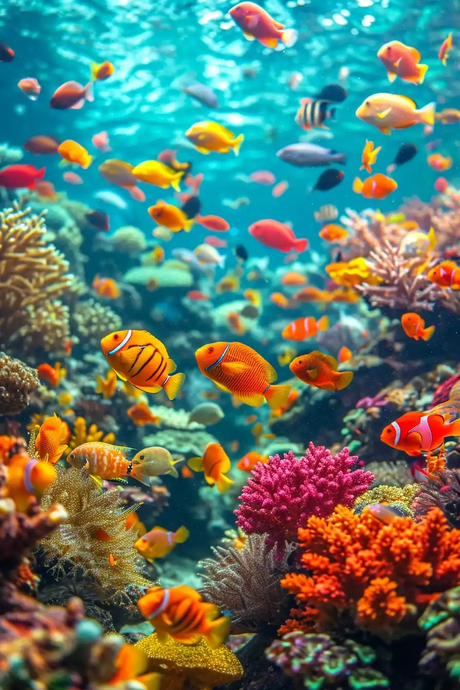 Colorful Coral Community