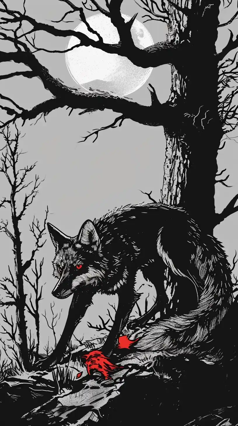 Hand-drawn Black Fox Ilya Kushinov x Miyazaki Hayao