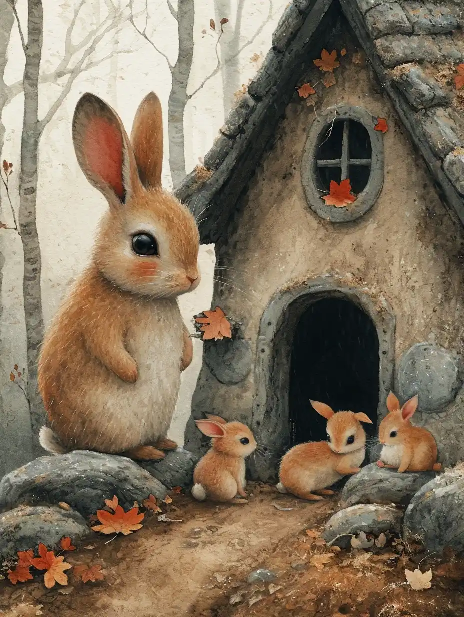 Forest Friends Building Home