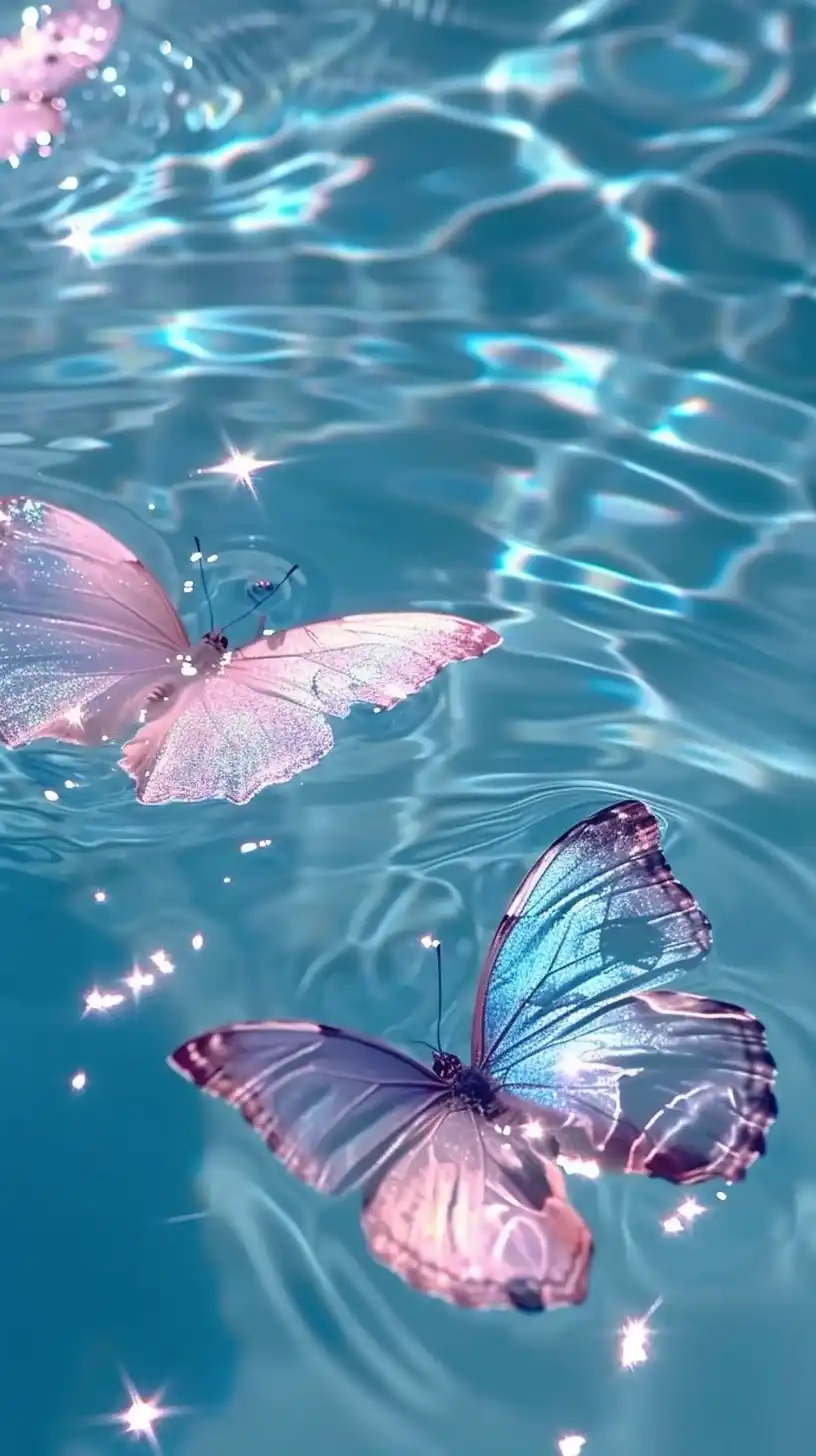 Butterfly Water Reflections