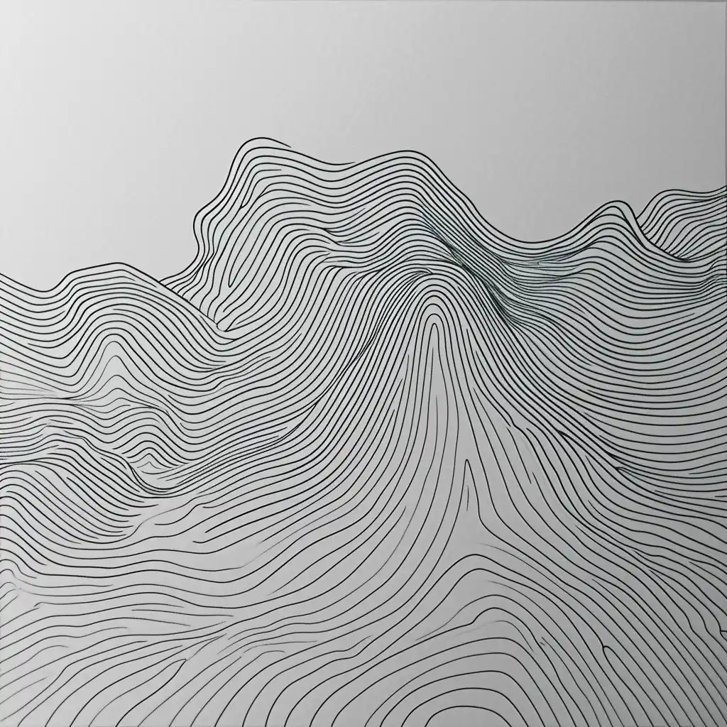 Minimalist Mountain Lines