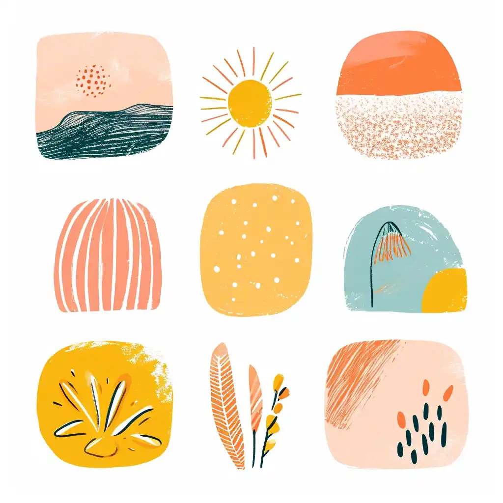Whimsical Rounded Shapes