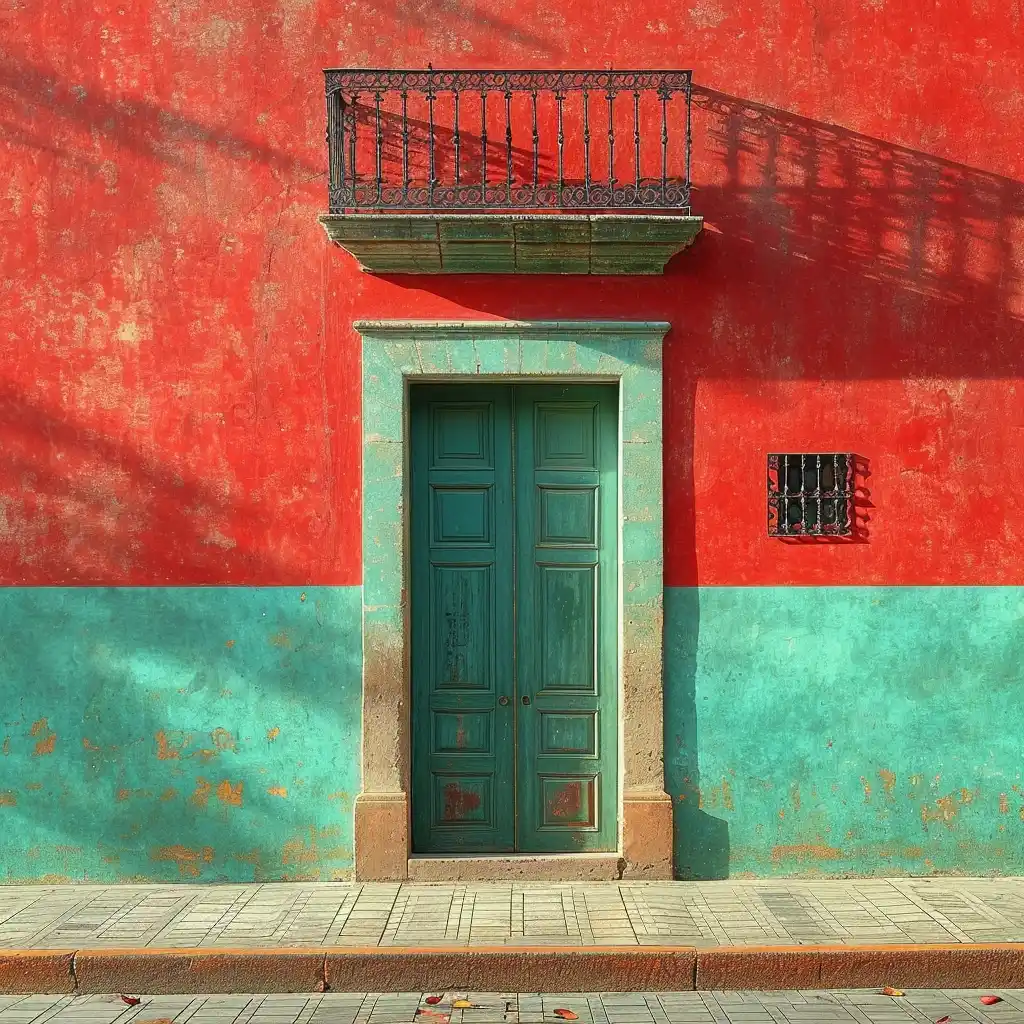 Spanish Pre-Columbian Church Impressionistic Minimalism