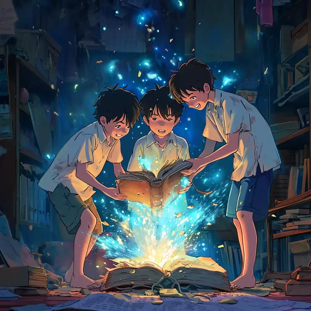 Magical Book Ghibli Glow