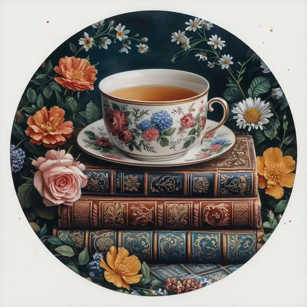Pastel Tea on Books
