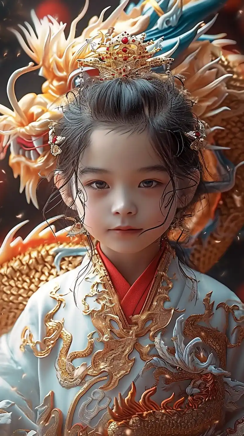 Chinese Dragon and Boy