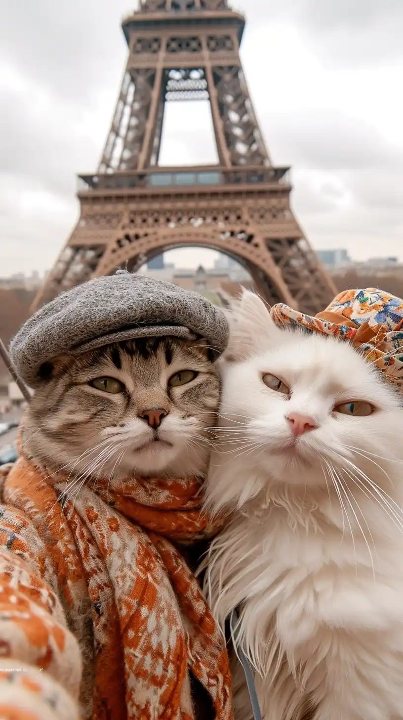 Parisian Kitten Selfie