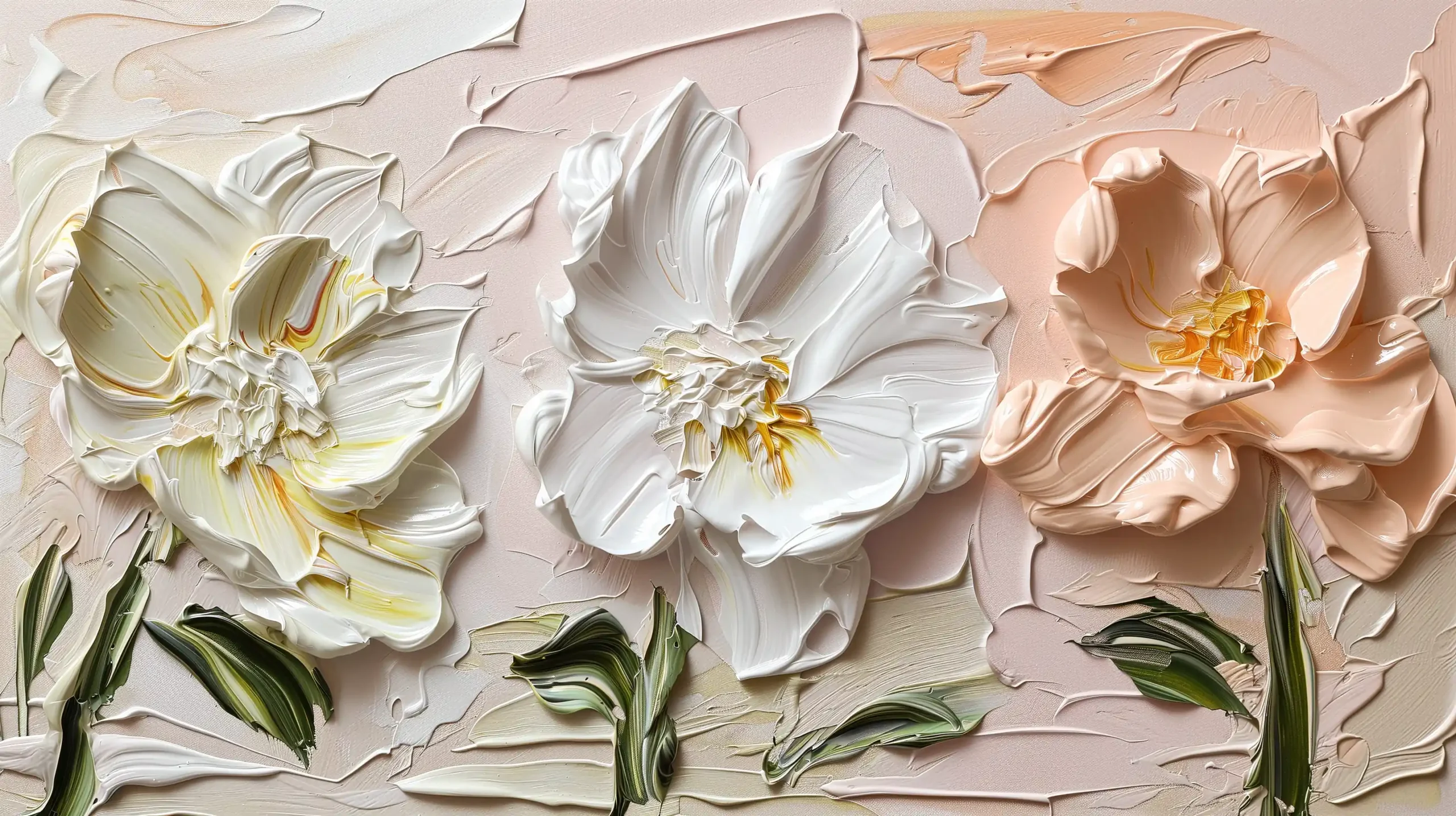 Organic Floral Impasto