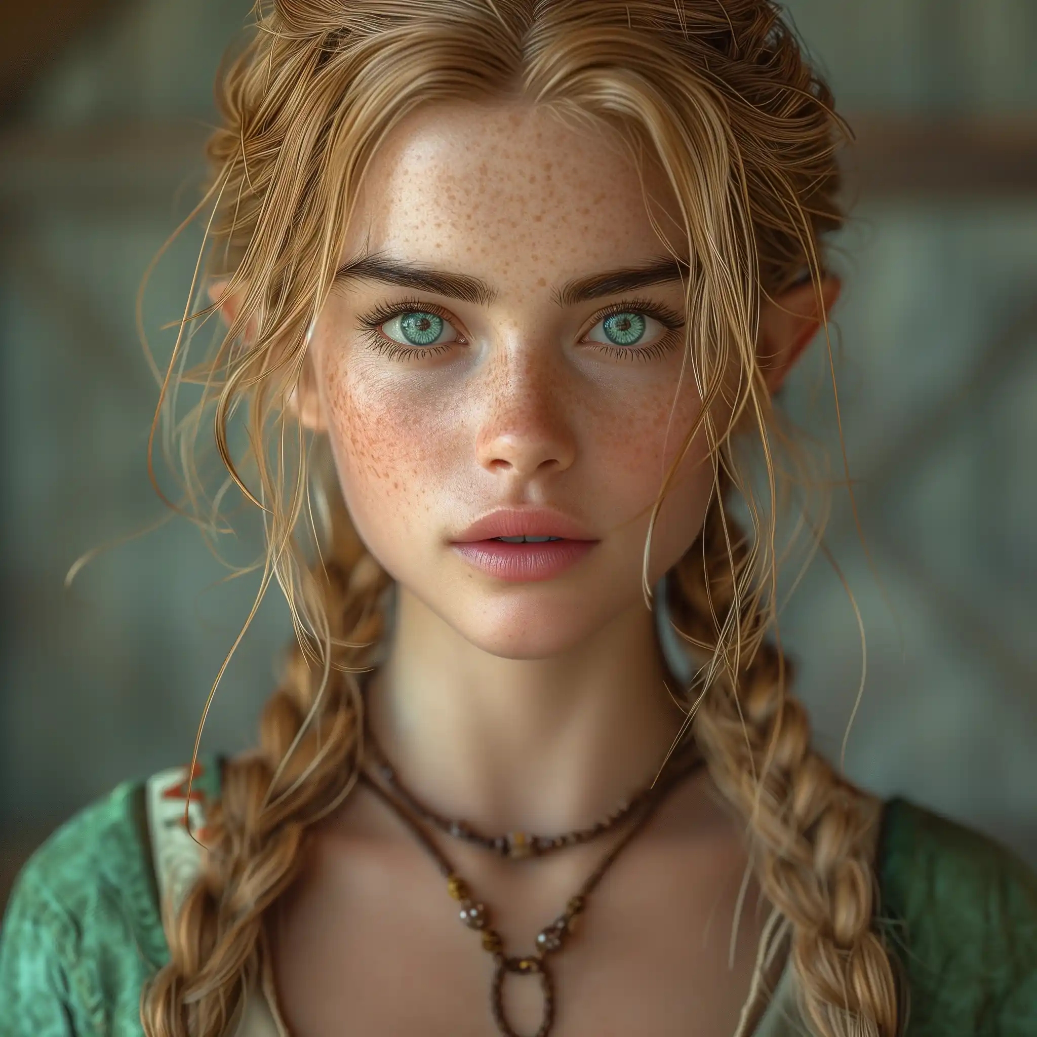 Realistic Zelda in Raw Style