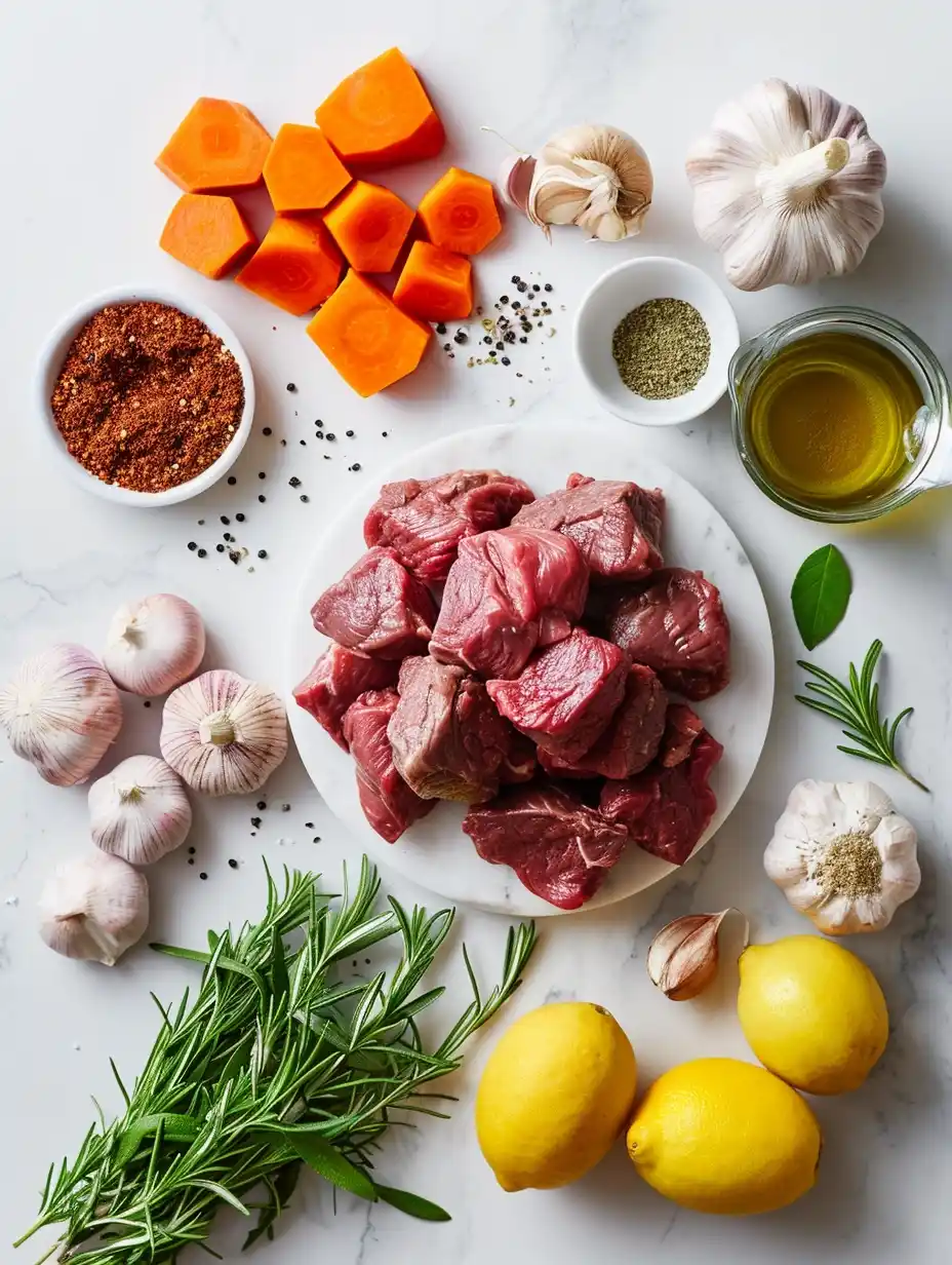 Beef Ingredients Close-Up
