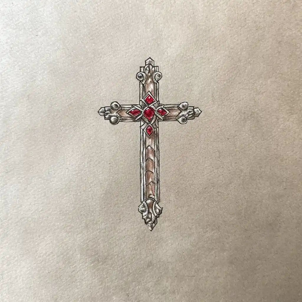Goudjis Minimalist Sacred Cross