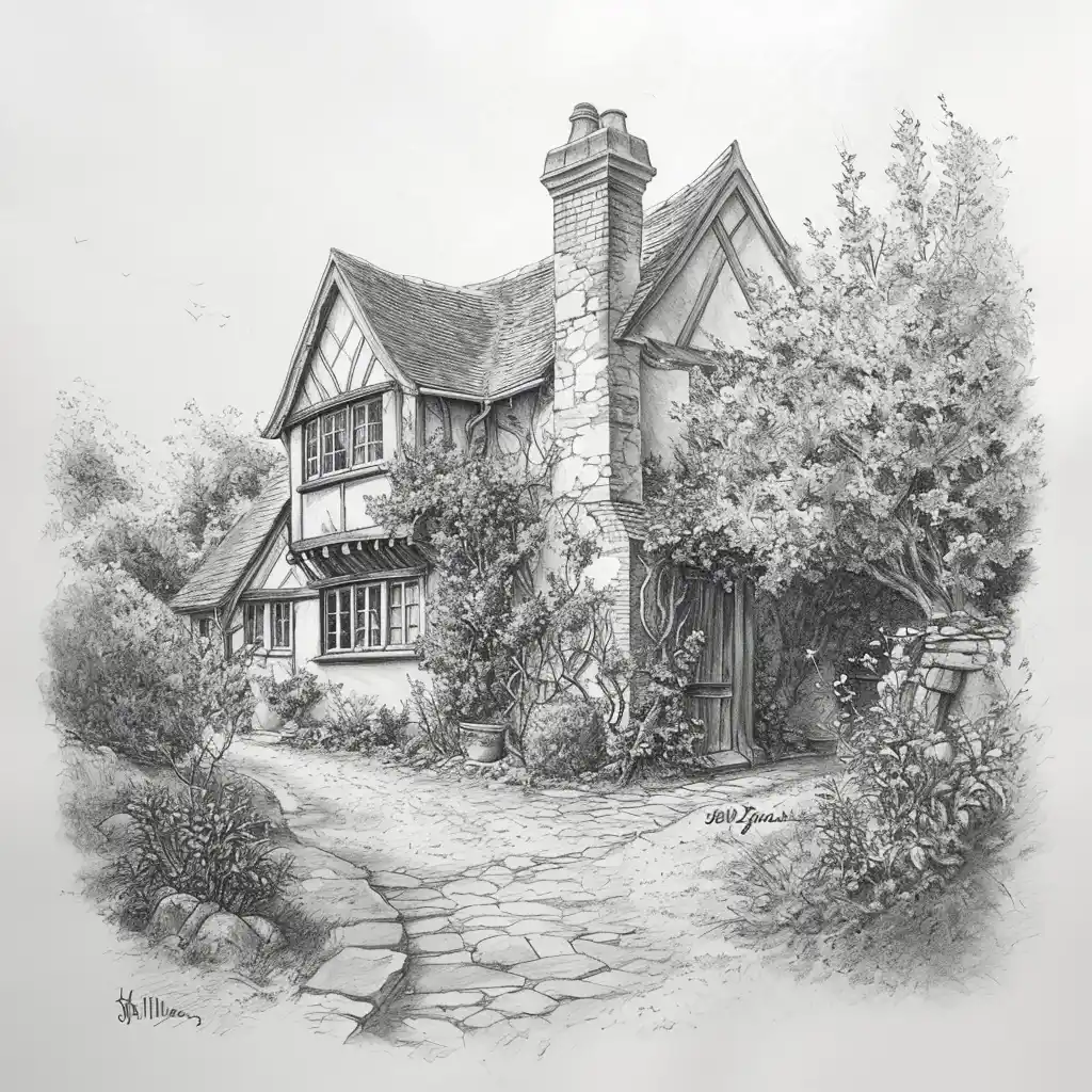 Tudor House in Garden