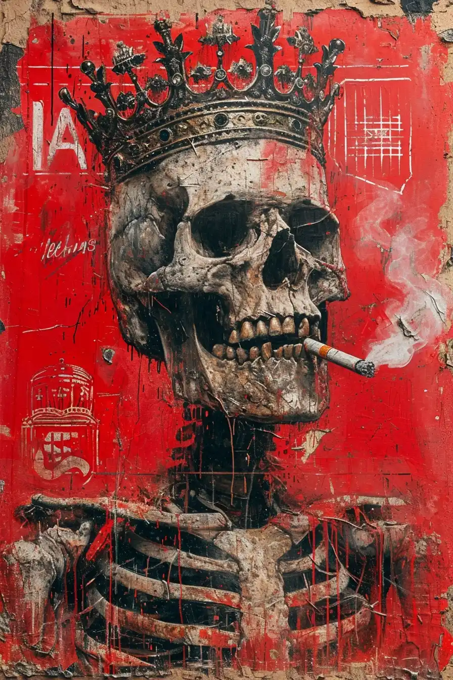 Regal Crowned Skull