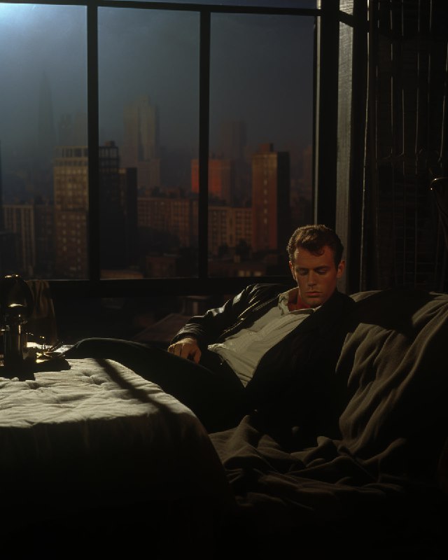 1965 Horror Film Still of Manhattan in Hopper Style
