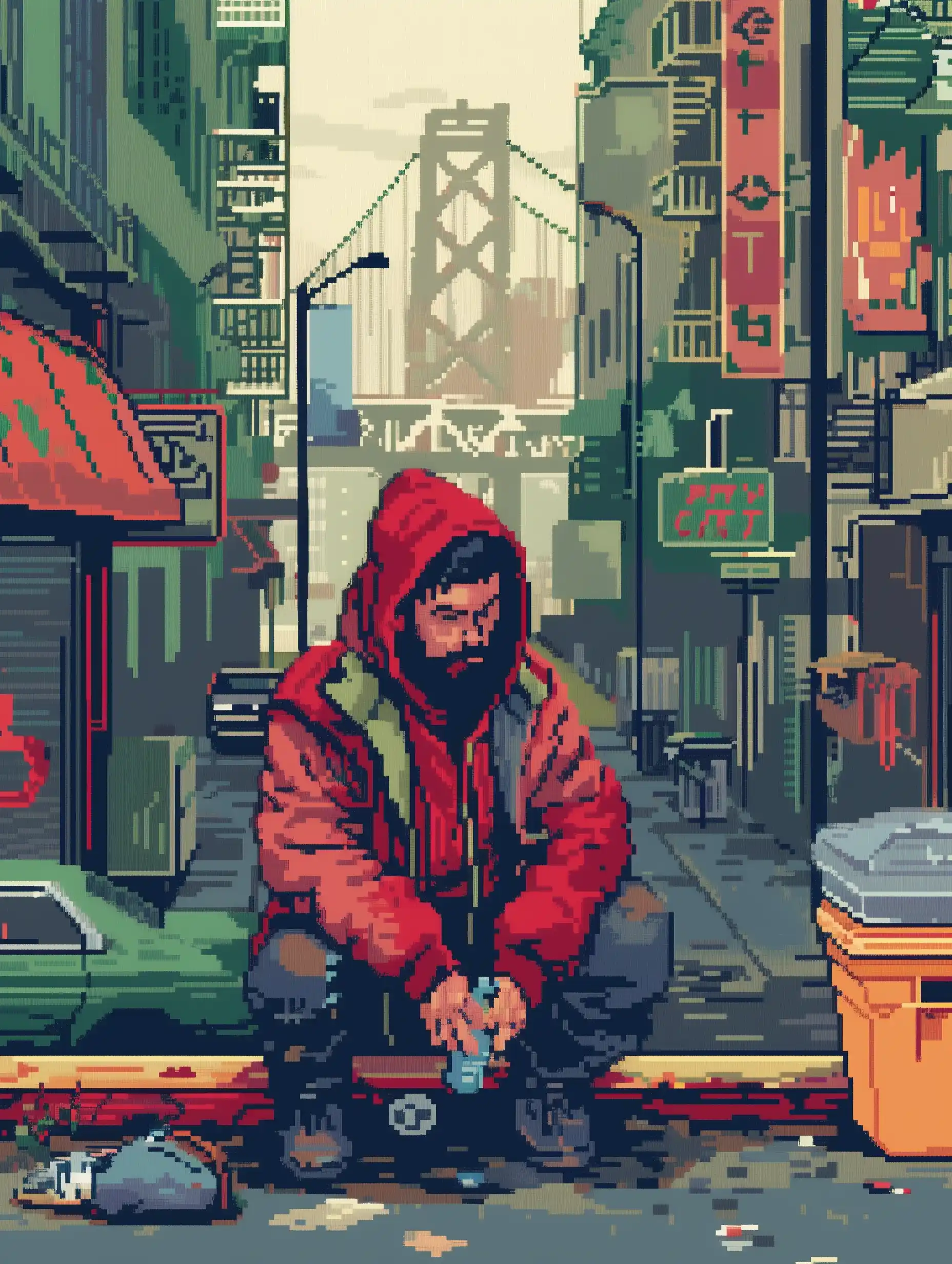 Pixel Homeless Heroes