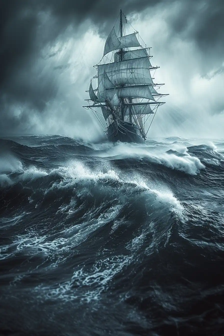 Moody Leica Ship Seascape