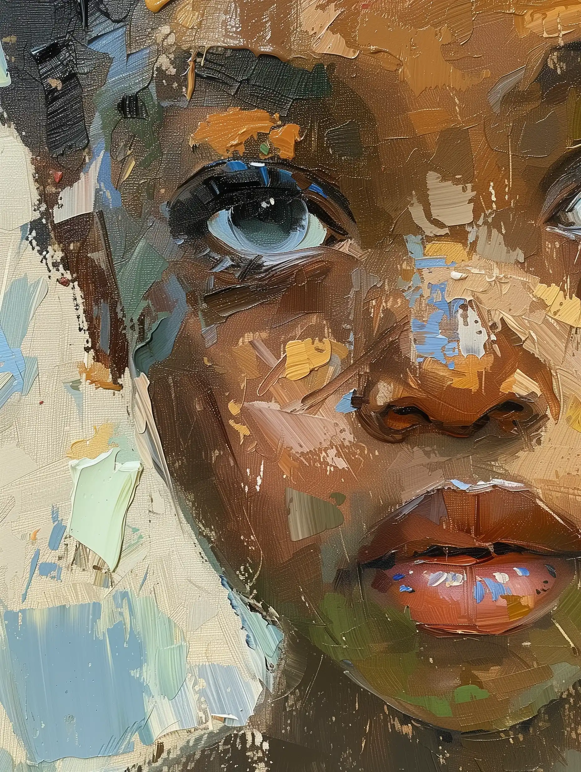 Abstract African Child Portrait