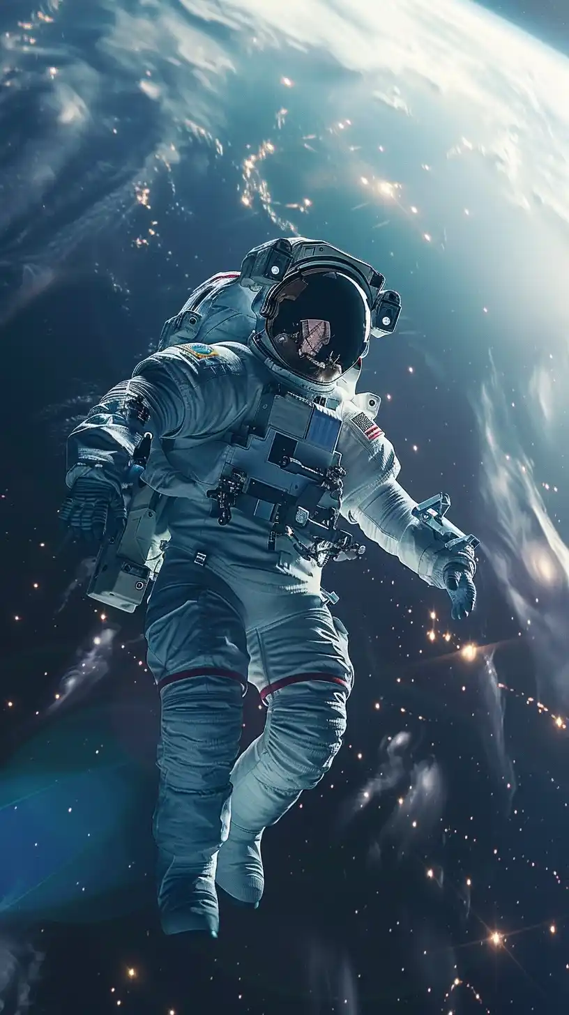 Cosmic Astronaut in Space