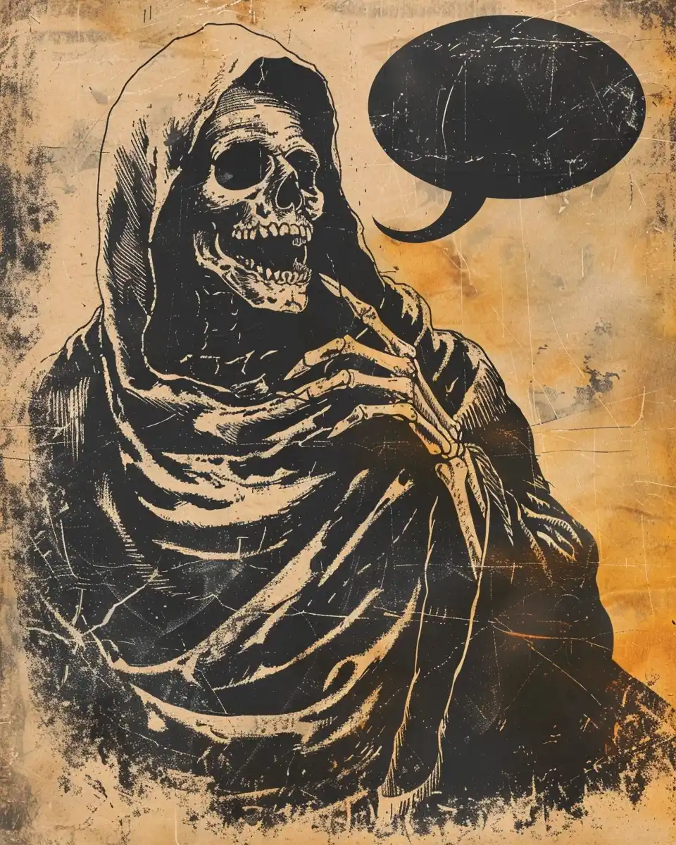 Vintage Grim Reaper Comic