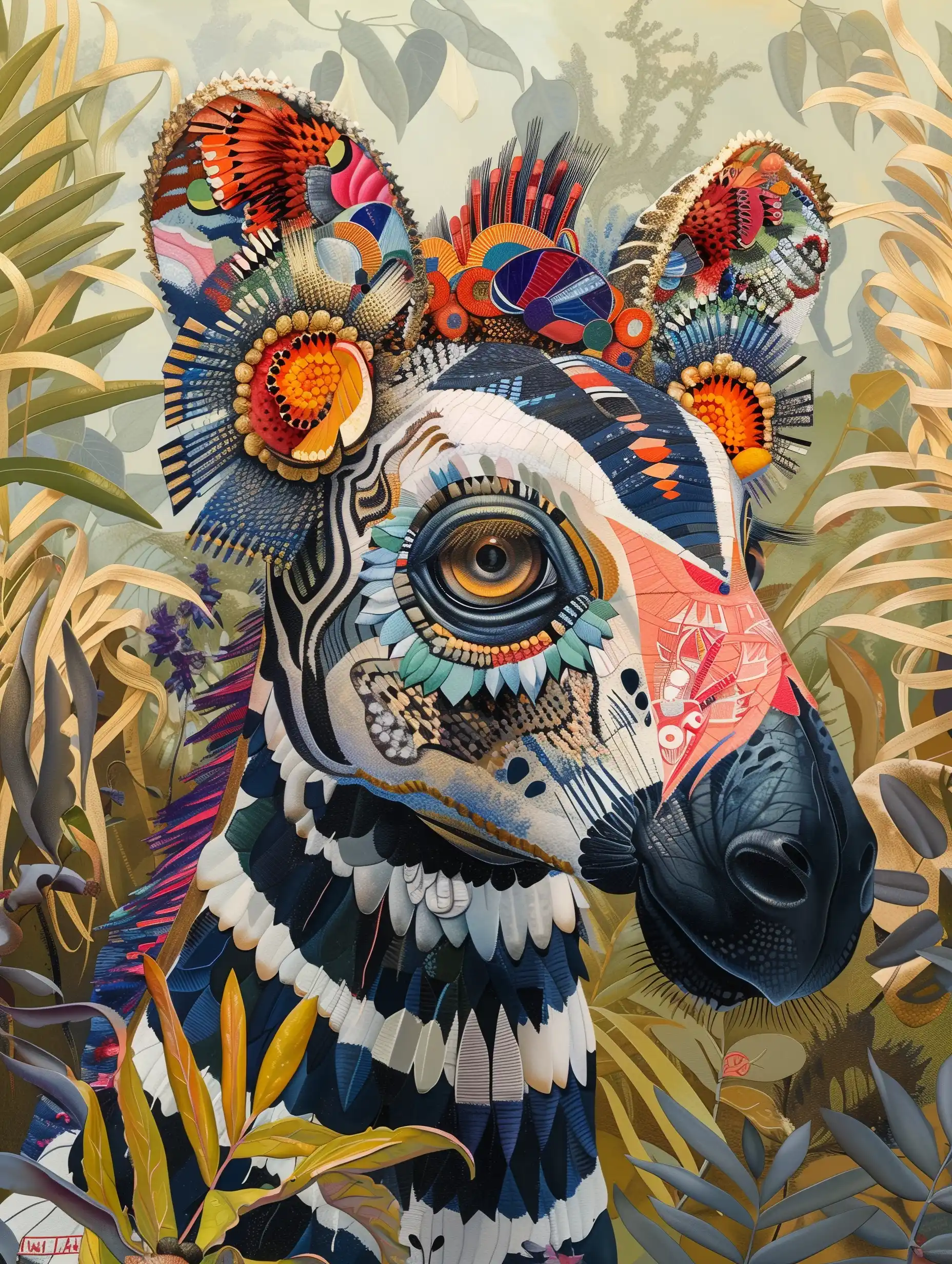 Hybrid Zebra-Cuscus Stylized