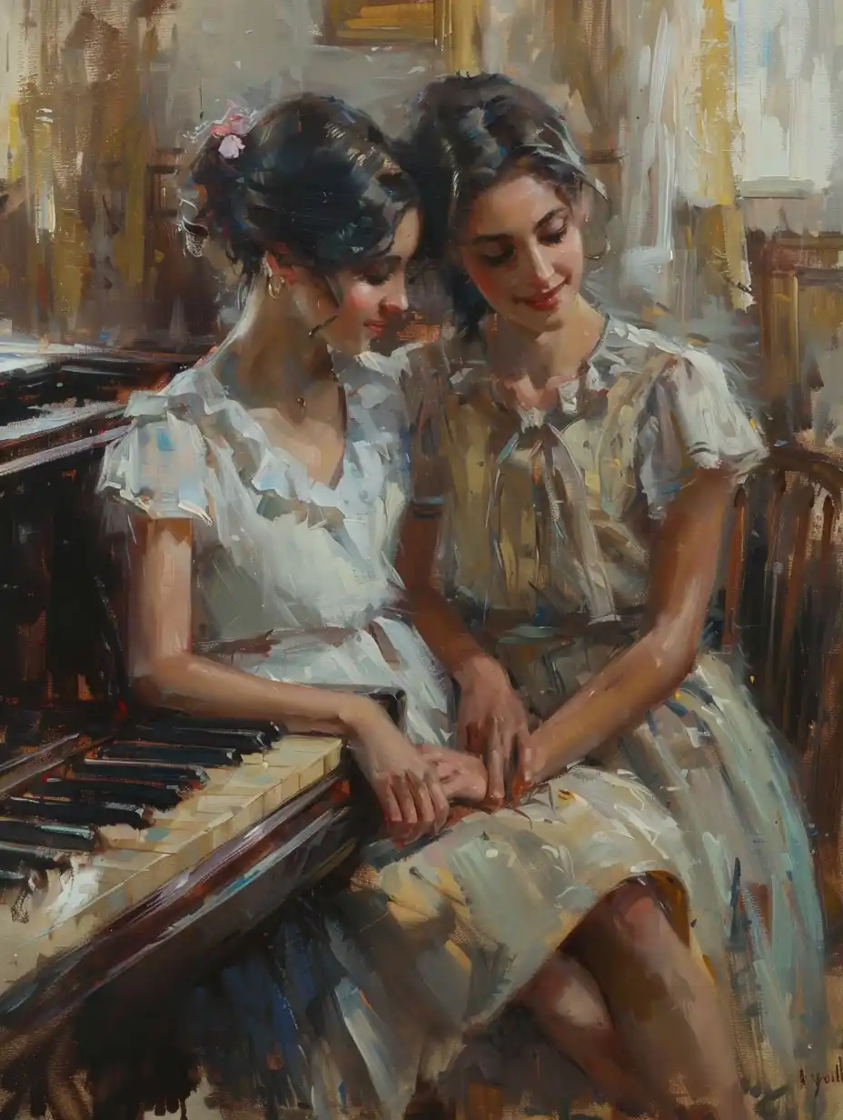 Piano Duo in Falero Style