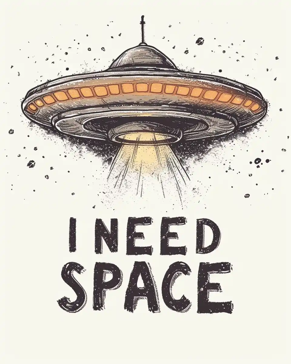 Cosmic UFO Tee Design