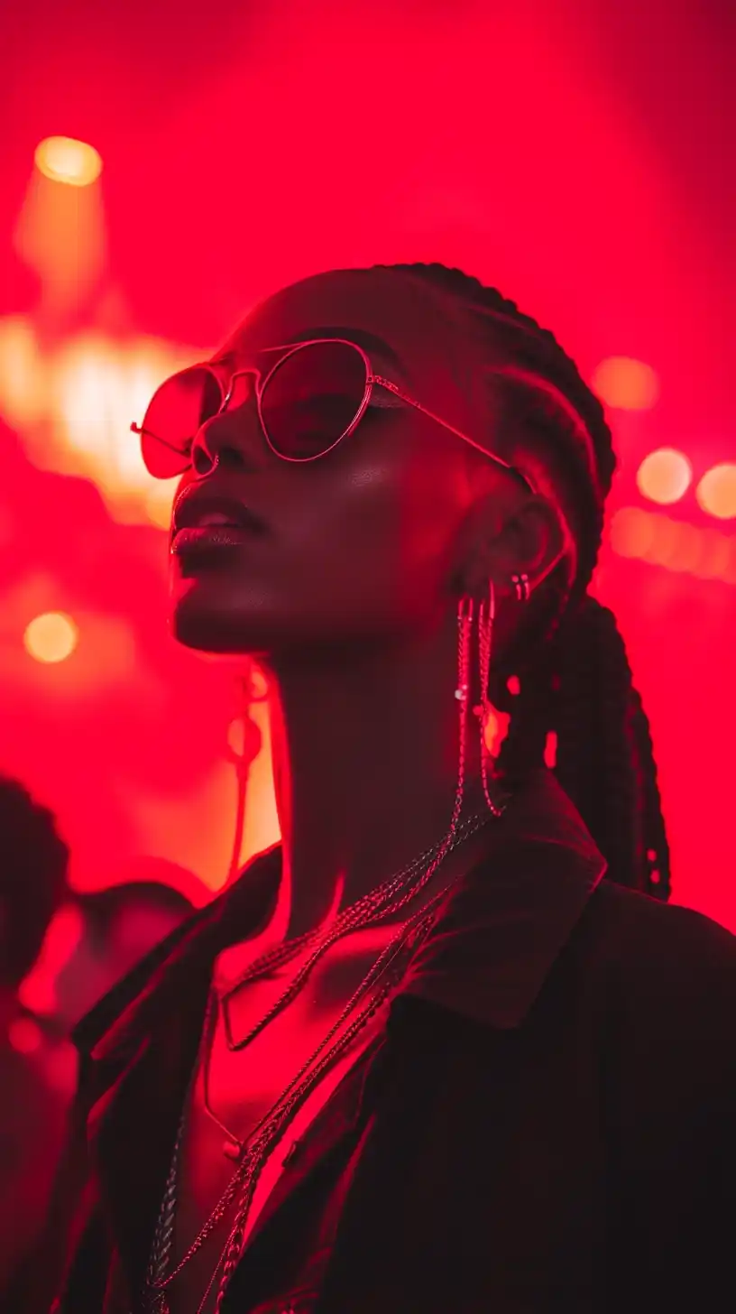Edgy Neon Fashion Crowd