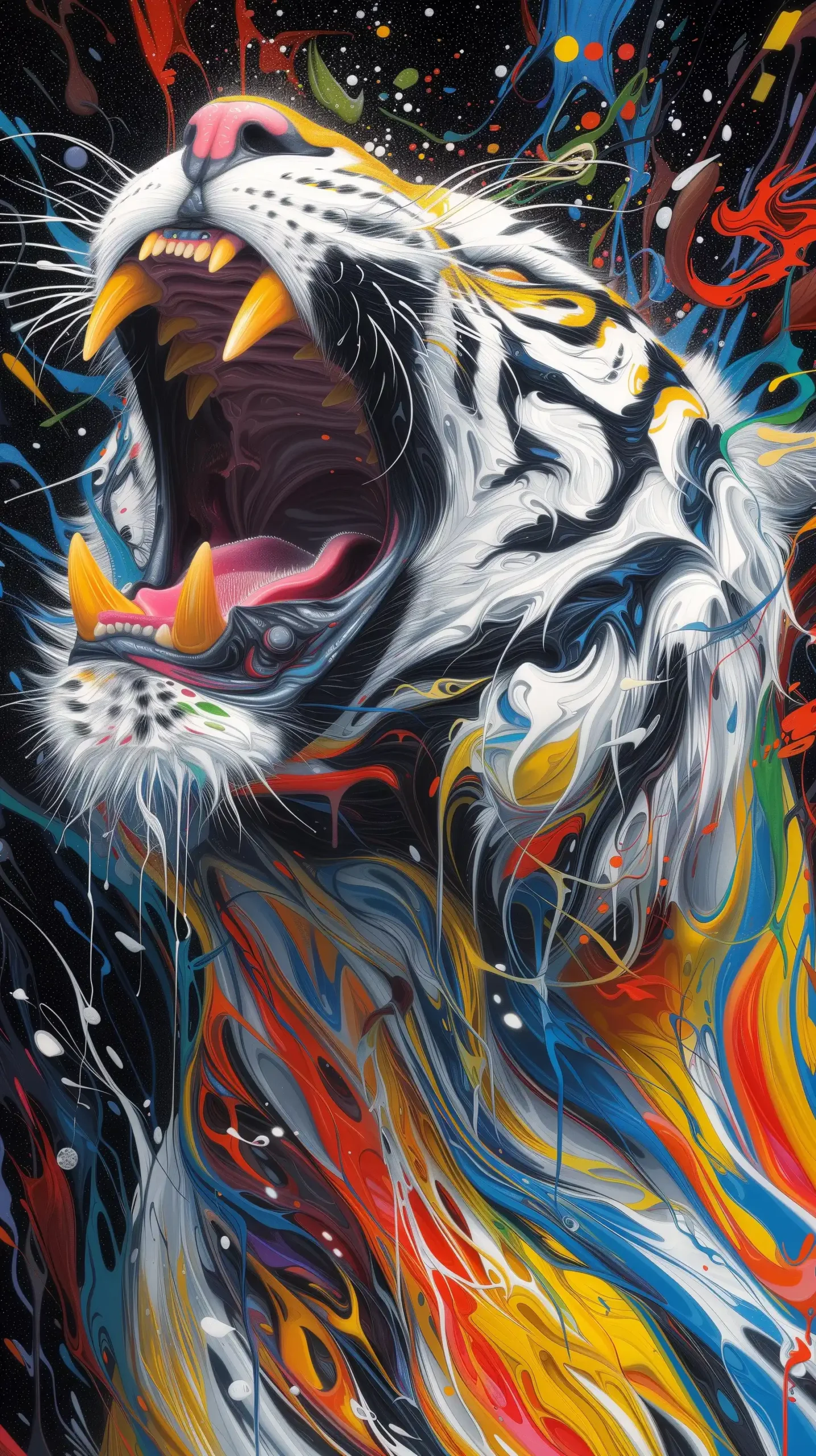 Abstract Tiger  Dragon