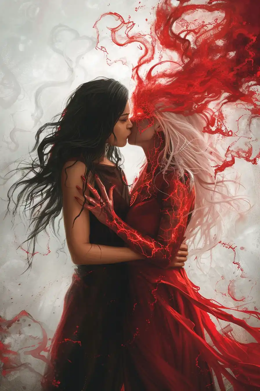 Ghoulish Kiss in Red