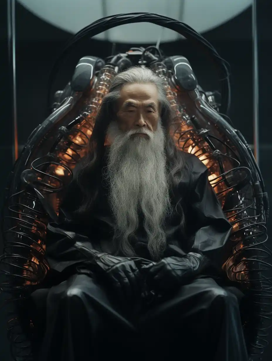 Biomorphic Throne Room Portrait