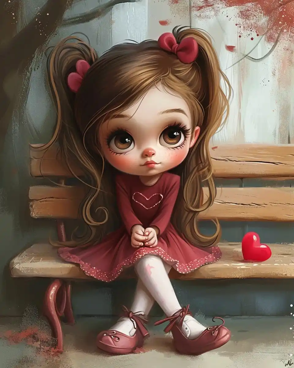 Doll-Style Angelina Portrait