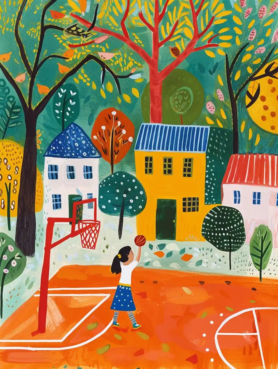 Folk Basketball Court