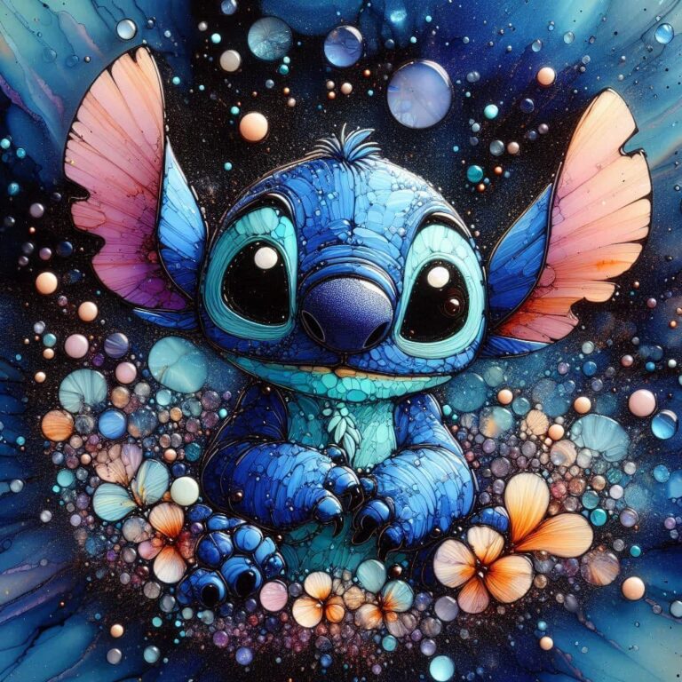 Alcohol Ink Stitch Art with Shattered Glass and Beads