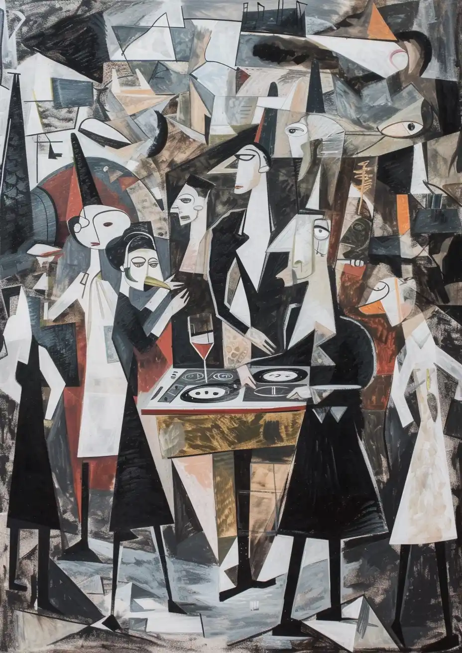 Pablo Picasso Party Scene