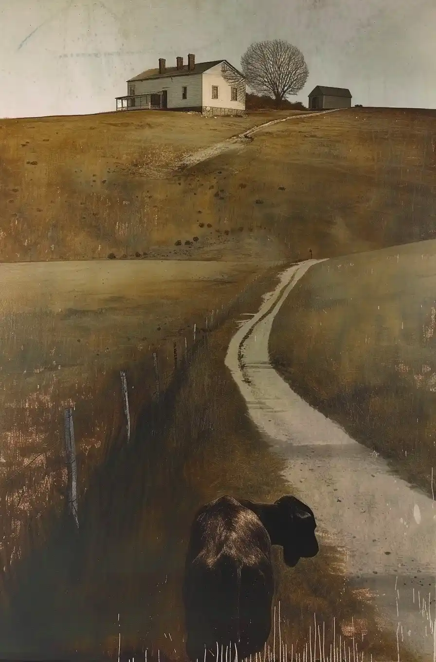 Animal Portrait in Wyeth Style