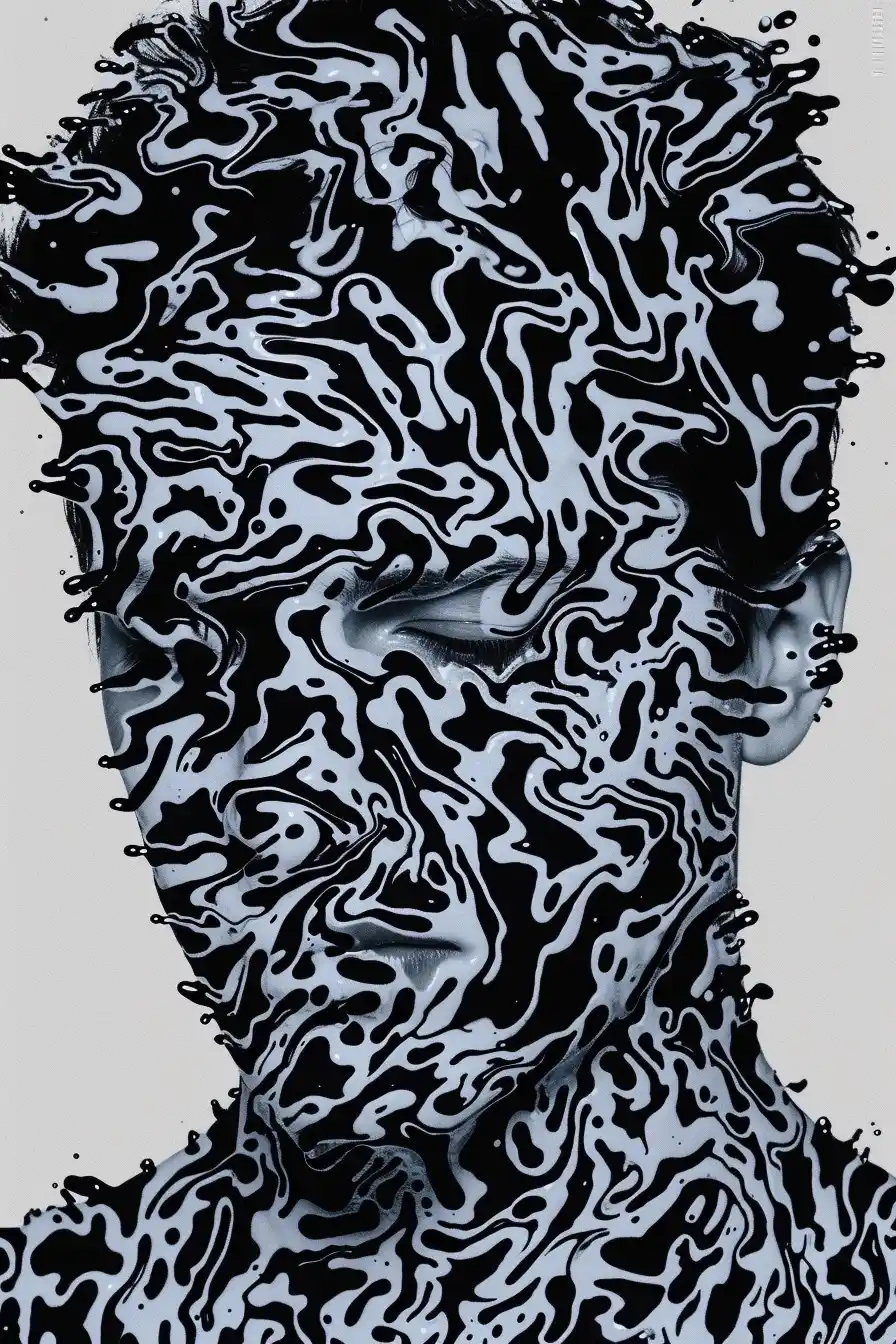 Abstract Portrait Splashes