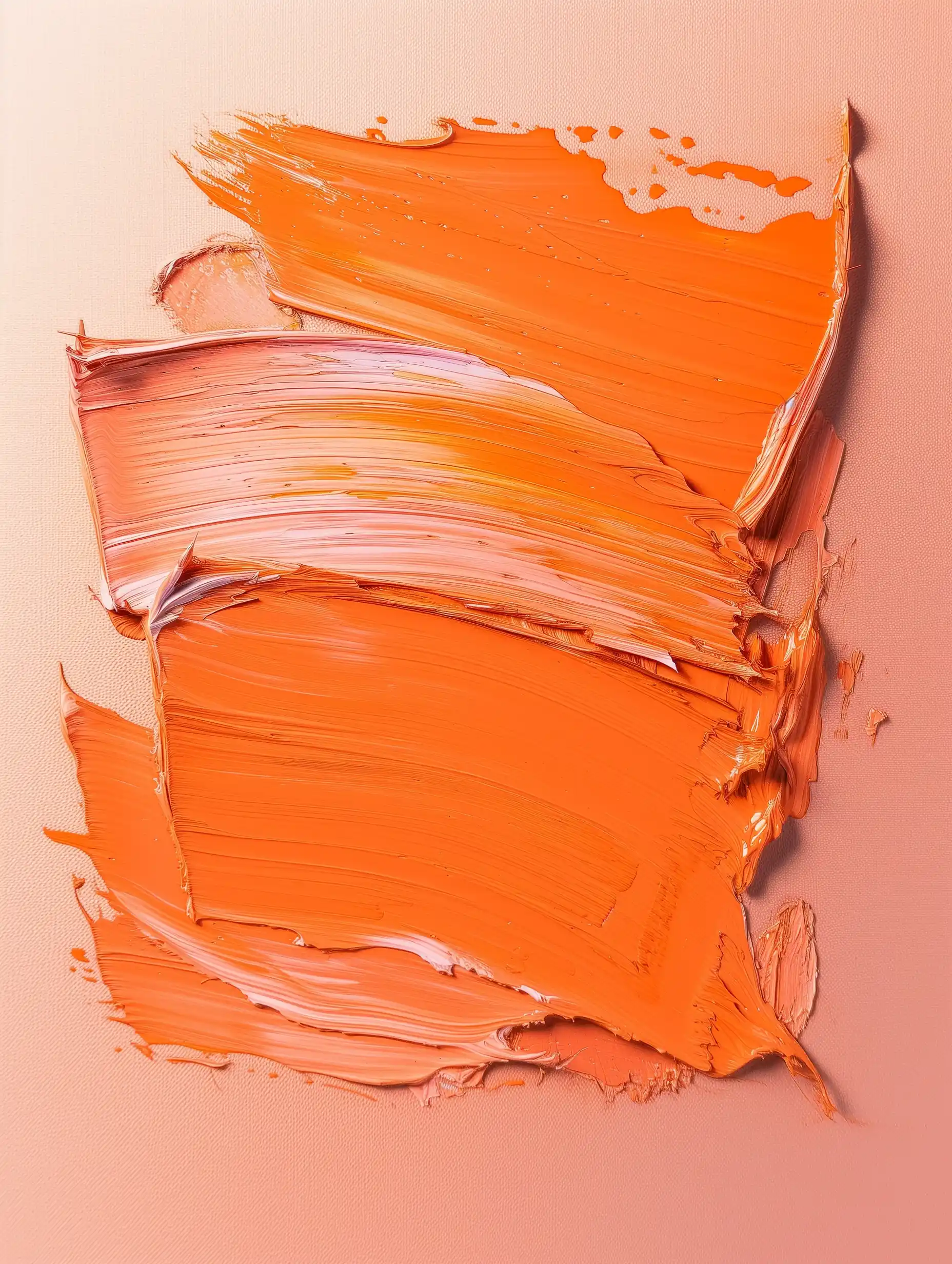 Peach Acrylic Strokes