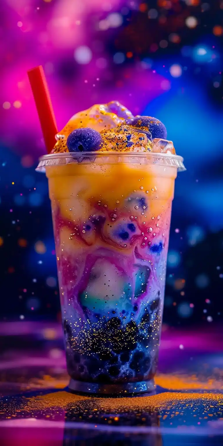 Cosmic Boba Tea Galaxy