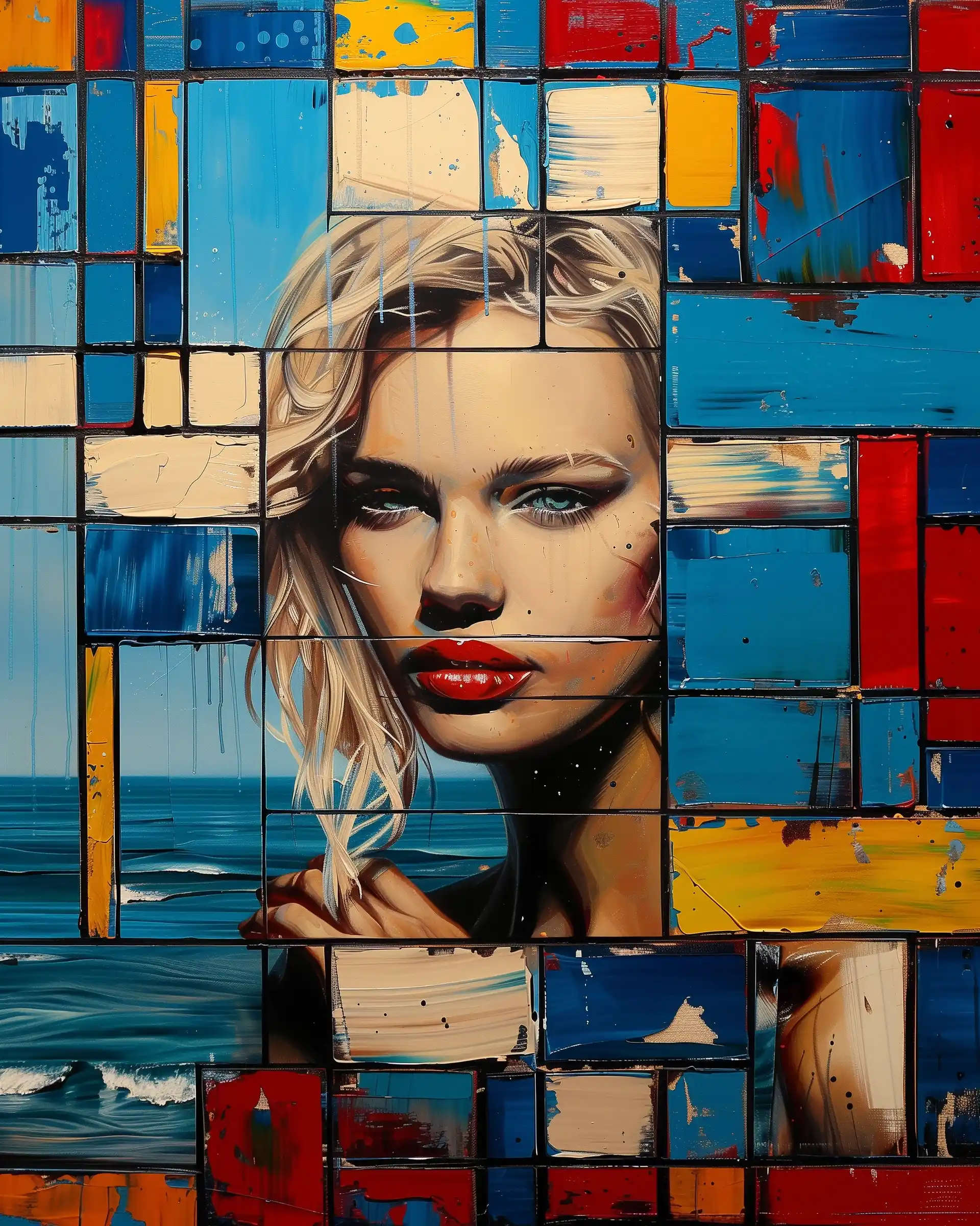 Mondrianesque Geometric Composition