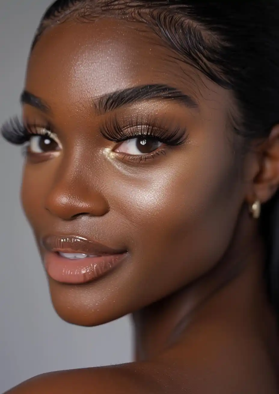 Detailed Black Girl with ELIACE Lashes