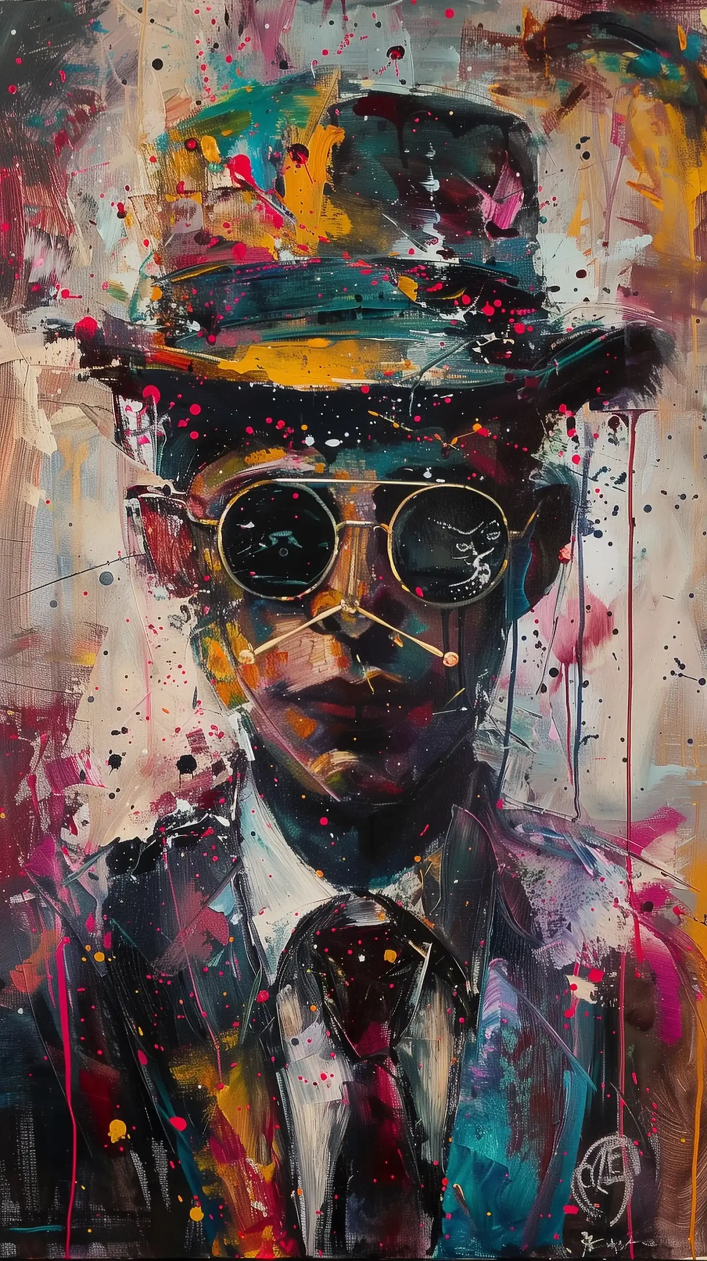 Expressive Man in Hat