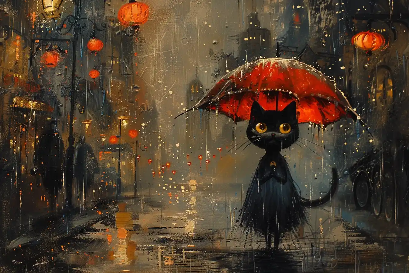 Rainy Impressionist Streets